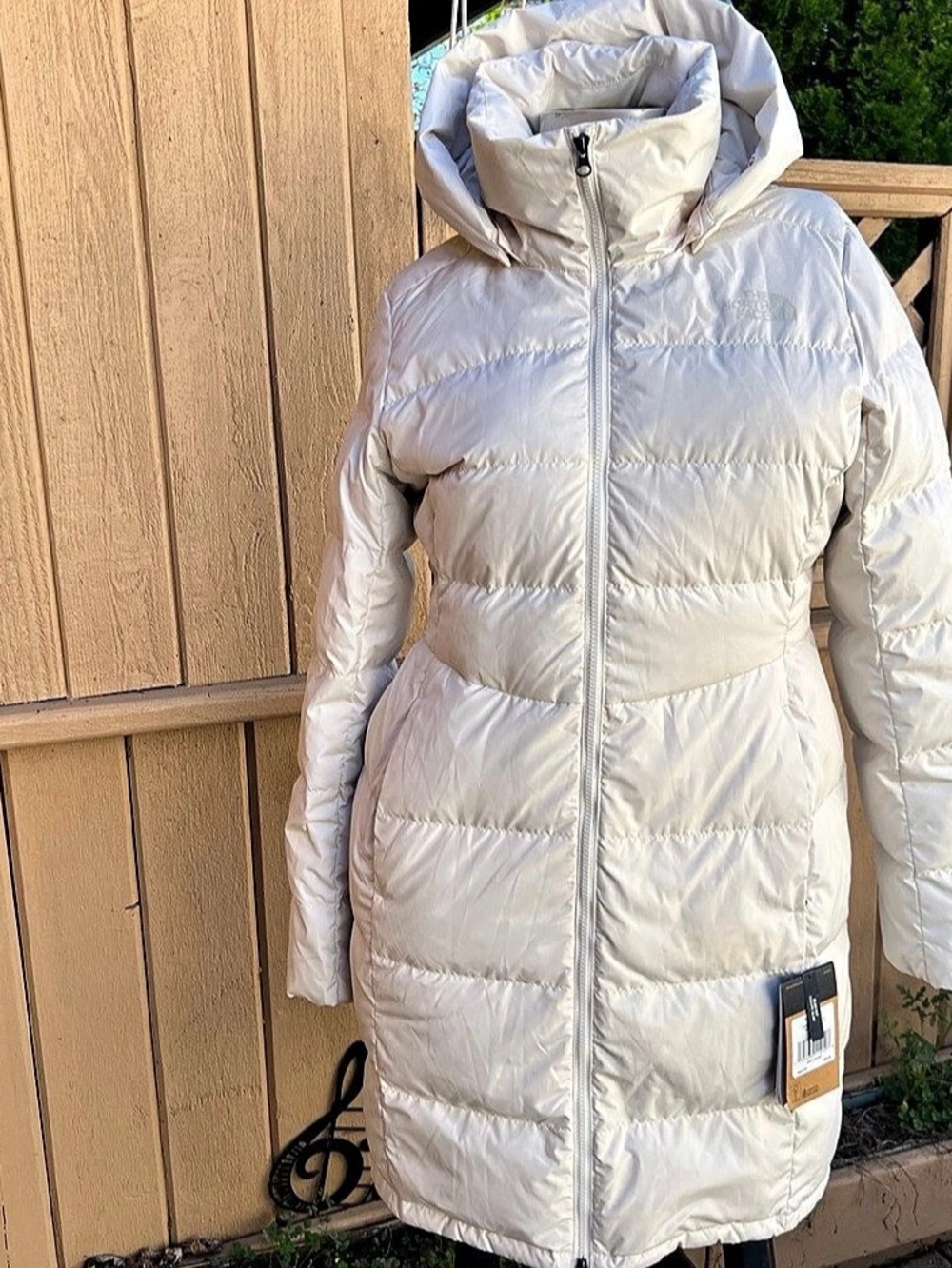 The North Face Metropolis Parka White Slim Fit Parka Size Large NWT